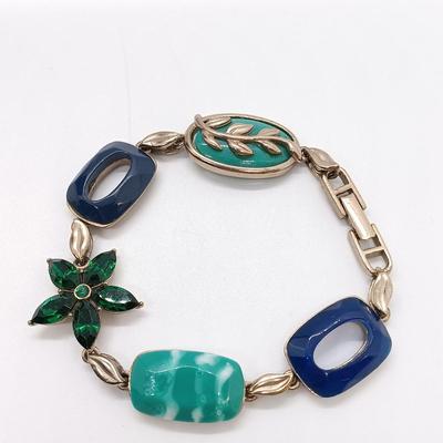 LOT 3: Sterling and Crushed Turquoise Navajo Earrings, Hand Blown Glass Earrings, Glass Art Pendant & More