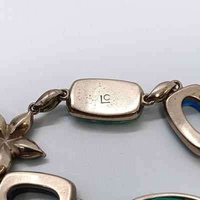 LOT 3: Sterling and Crushed Turquoise Navajo Earrings, Hand Blown Glass Earrings, Glass Art Pendant & More