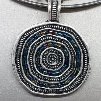 LOT 4: Sterling Choker with Premier Designs Bora Bora Pendant, Glass Pendant Necklaces & More