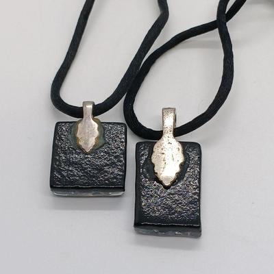 LOT 4: Sterling Choker with Premier Designs Bora Bora Pendant, Glass Pendant Necklaces & More