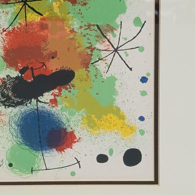 LOT 34: Joan Miró Composition with Stars Signed Lithograph