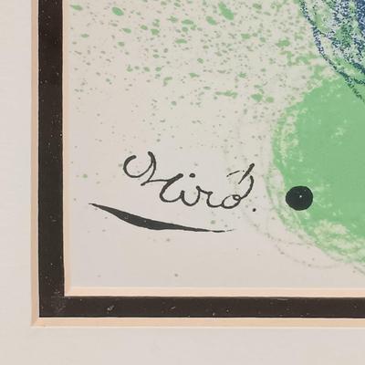 LOT 34: Joan Miró Composition with Stars Signed Lithograph