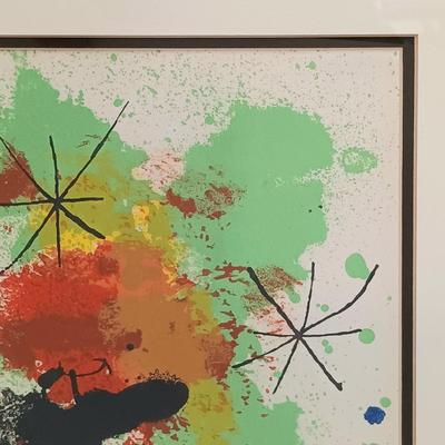 LOT 34: Joan Miró Composition with Stars Signed Lithograph