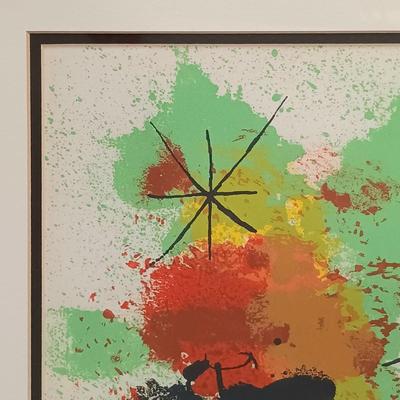 LOT 34: Joan Miró Composition with Stars Signed Lithograph