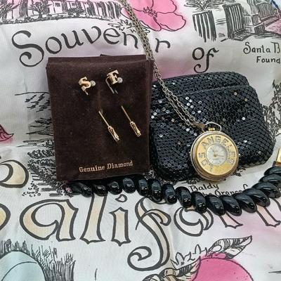 LOT 35: Napier Bracelet, Whiting and Davis Change Purse, Lucerne LA Watch & More