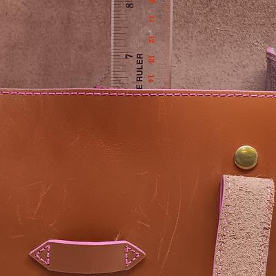 LOT 36: Vintage Acrylic Earrings and T-Shirt Clips with IIIBeCa Satchel