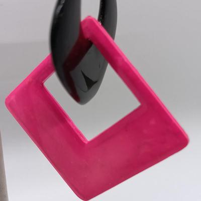 LOT 36: Vintage Acrylic Earrings and T-Shirt Clips with IIIBeCa Satchel