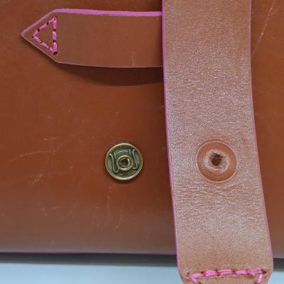 LOT 36: Vintage Acrylic Earrings and T-Shirt Clips with IIIBeCa Satchel