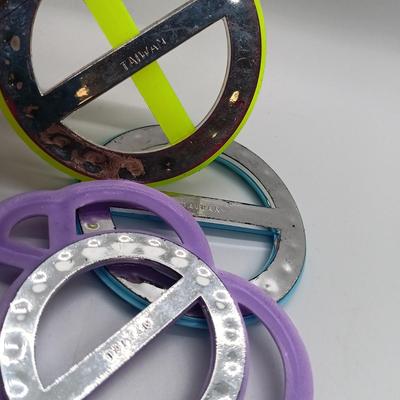 LOT 36: Vintage Acrylic Earrings and T-Shirt Clips with IIIBeCa Satchel