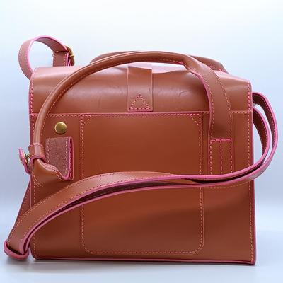 LOT 36: Vintage Acrylic Earrings and T-Shirt Clips with IIIBeCa Satchel