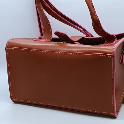 LOT 36: Vintage Acrylic Earrings and T-Shirt Clips with IIIBeCa Satchel