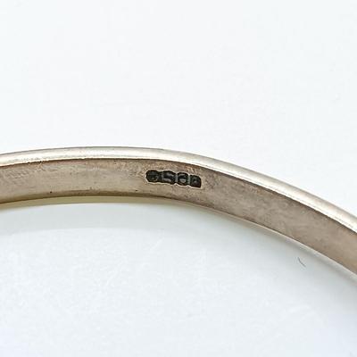 LOT 37: Sterling Heart Bangle, Lucite GB Fish Brooch, Sterling Buckle Ring & More