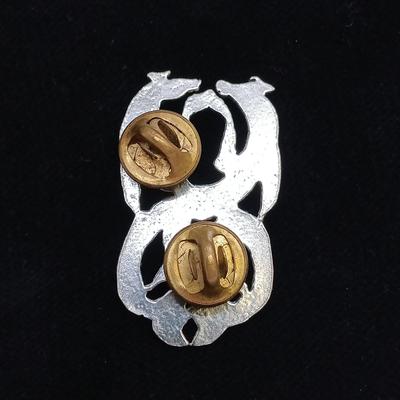 LOT 37: Sterling Heart Bangle, Lucite GB Fish Brooch, Sterling Buckle Ring & More