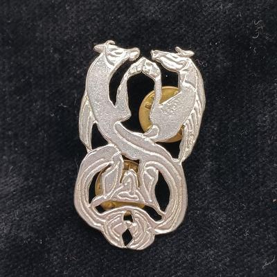 LOT 37: Sterling Heart Bangle, Lucite GB Fish Brooch, Sterling Buckle Ring & More