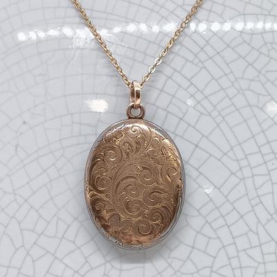 LOT 38: Corday Cameo Locket, W&K Co. 1/4 Gold Shell Locket & More