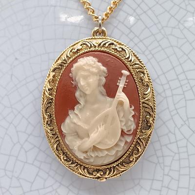 LOT 38: Corday Cameo Locket, W&K Co. 1/4 Gold Shell Locket & More
