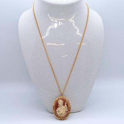 LOT 38: Corday Cameo Locket, W&K Co. 1/4 Gold Shell Locket & More