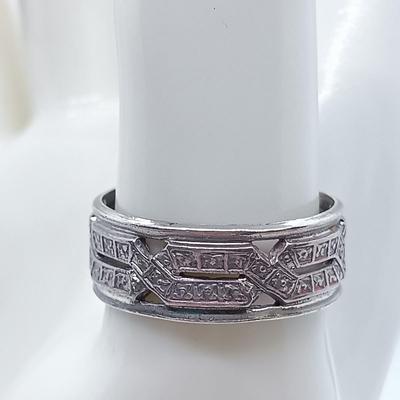 LOT 39: Sterling Silver Collection - Frog Pendant with Gemstones, Sun Shaped Perfume Pendant, Textured Braid Ring & More