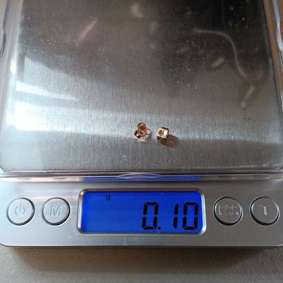 LOT 40: Tiger's Eye Earrings with 14K Backs & Laurel Birch Brooch