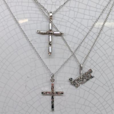 LOT 41: Sterling Silver Collection - Floral Rings, Crosses & More 22.03gtw