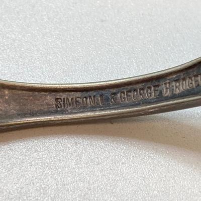 LOT 55: Artisan Designed Silver Plate (Fork) Cuff Bracelet with Raw Clear Quartz and Two Pair of Polished Stone Dangle Earrings