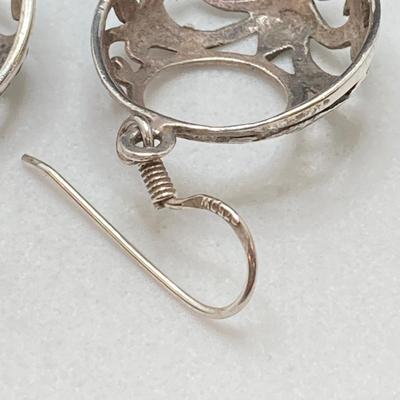 LOT 59: Three Pair of Sterling Silver Dangle Earrings