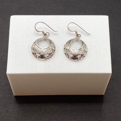 LOT 59: Three Pair of Sterling Silver Dangle Earrings