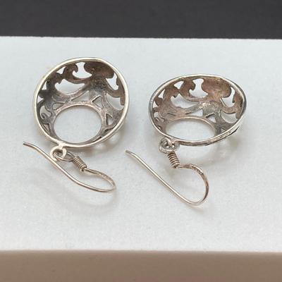 LOT 59: Three Pair of Sterling Silver Dangle Earrings