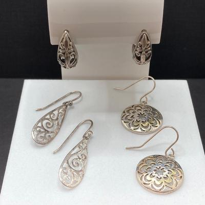 LOT 61: Collection of Fashion and Sterling Jewelry - Inspired by L&J Bracelet and Earrings