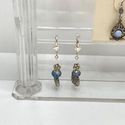 LOT 62: Vintage and Handmade Jewelry - Pendant Necklaces and Dangle Earrings