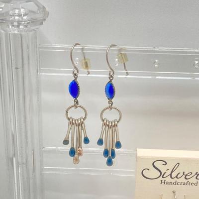 LOT 62: Vintage and Handmade Jewelry - Pendant Necklaces and Dangle Earrings