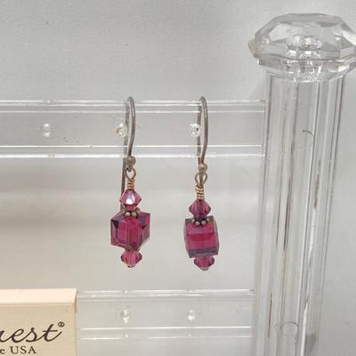 LOT 62: Vintage and Handmade Jewelry - Pendant Necklaces and Dangle Earrings