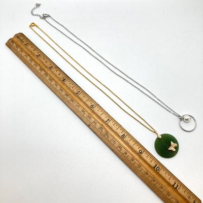 LOT 62: Vintage and Handmade Jewelry - Pendant Necklaces and Dangle Earrings