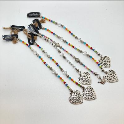 LOT 63: Large Collection of Hand Crafted Jewelry - Bracelets and Hair Jewelry