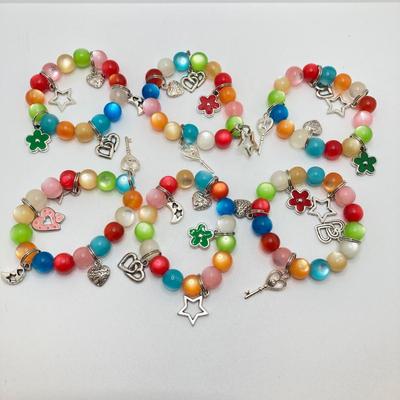 LOT 63: Large Collection of Hand Crafted Jewelry - Bracelets and Hair Jewelry