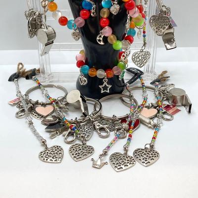 LOT 63: Large Collection of Hand Crafted Jewelry - Bracelets and Hair Jewelry