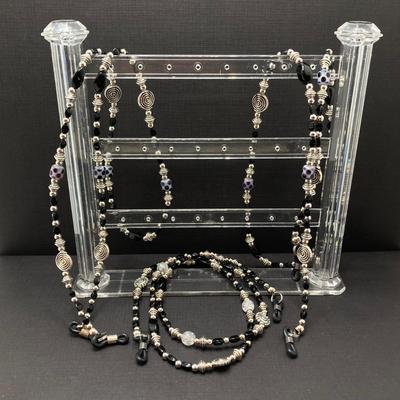 LOT 64: Beautifully Hand Crafted Beaded Eye Glass Holders / Craft Bead Collection