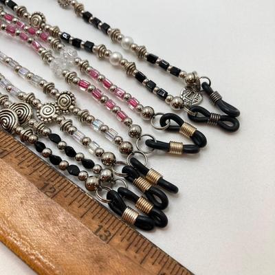 LOT 64: Beautifully Hand Crafted Beaded Eye Glass Holders / Craft Bead Collection