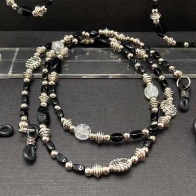 LOT 64: Beautifully Hand Crafted Beaded Eye Glass Holders / Craft Bead Collection