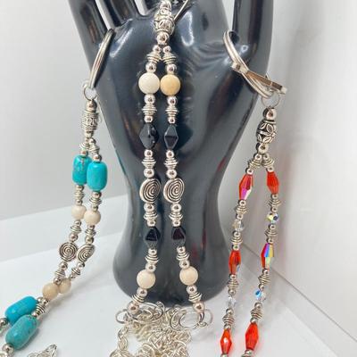 LOT 65: Collection of Hand Crafted Lanyards / Eye Glass Holders / Craft Beads