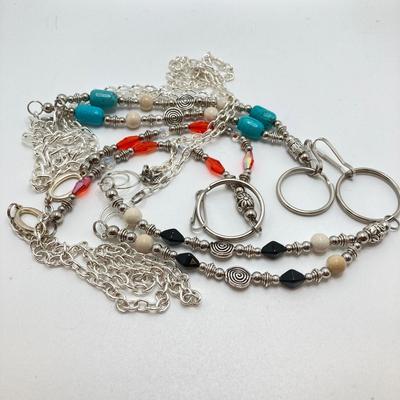 LOT 65: Collection of Hand Crafted Lanyards / Eye Glass Holders / Craft Beads