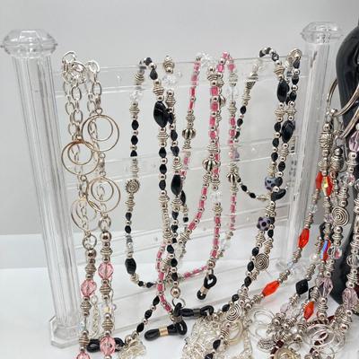 LOT 65: Collection of Hand Crafted Lanyards / Eye Glass Holders / Craft Beads