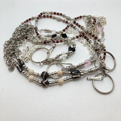 LOT 65: Collection of Hand Crafted Lanyards / Eye Glass Holders / Craft Beads