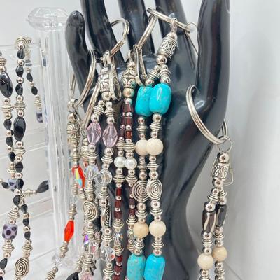 LOT 65: Collection of Hand Crafted Lanyards / Eye Glass Holders / Craft Beads