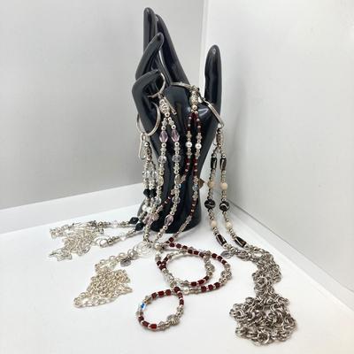 LOT 65: Collection of Hand Crafted Lanyards / Eye Glass Holders / Craft Beads