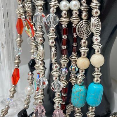 LOT 65: Collection of Hand Crafted Lanyards / Eye Glass Holders / Craft Beads