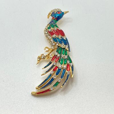 LOT 69: Collection of Colorful Vintage Brooches / Pins
