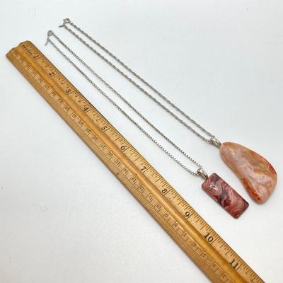 LOT 72: Collection of Vintage Necklaces - Monet, Polished Stone and More