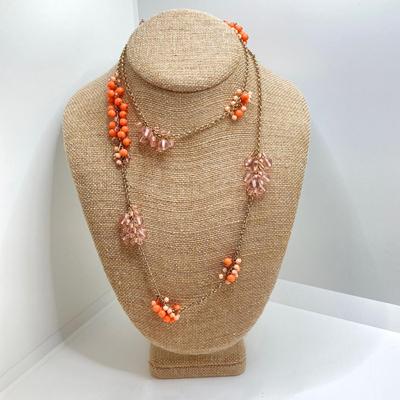 LOT 72: Collection of Vintage Necklaces - Monet, Polished Stone and More