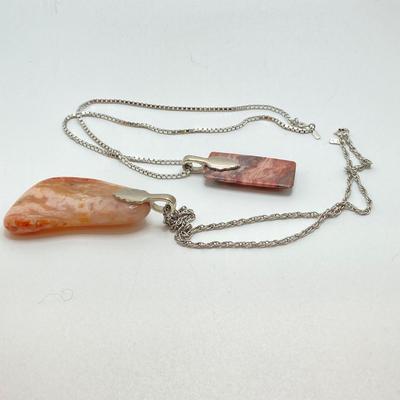 LOT 72: Collection of Vintage Necklaces - Monet, Polished Stone and More